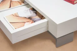 Comodino Laccato Bianco Modello Thai Comodini