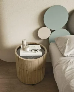 Mobilgam Comodino Tolo comodino tondo di scontato del 18%- Comodini