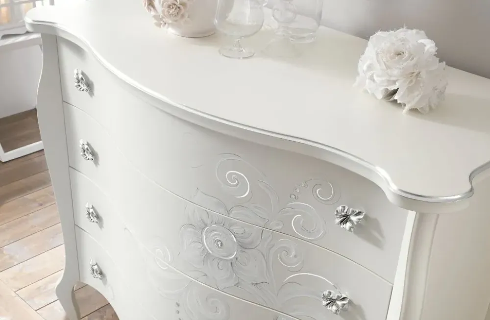 Artigianale Comodino Trittico fiore a prezzo scontato- Comodini