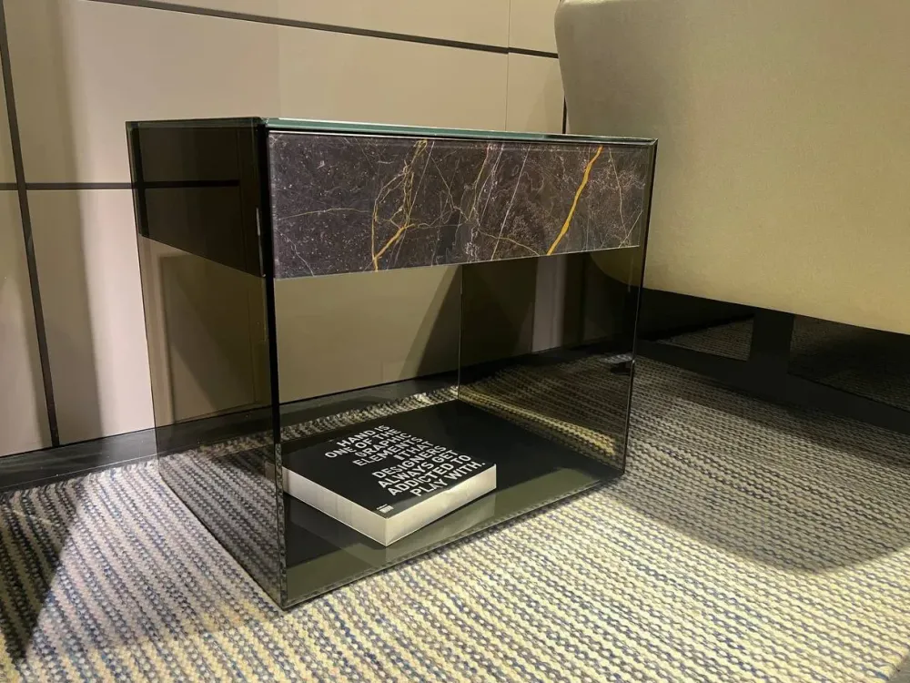 Comodino Upglass di a PREZZI OUTLET^Lago New