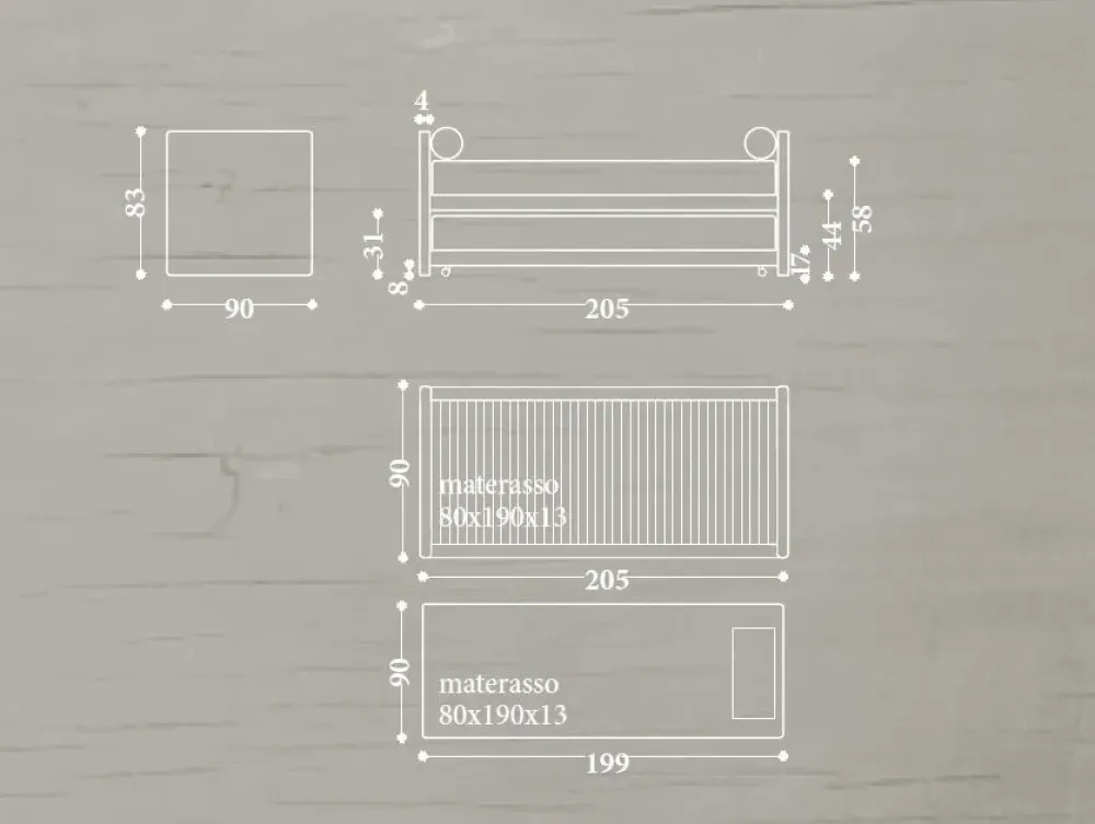 Compila il modulo di richiesta informazioni e scopri il prezzo riservato del Divano letto Divano letto portofino in foto^Md work New