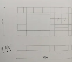 Composizione per il living modello day 122 di a prezzo scontato Soggiorni Completi