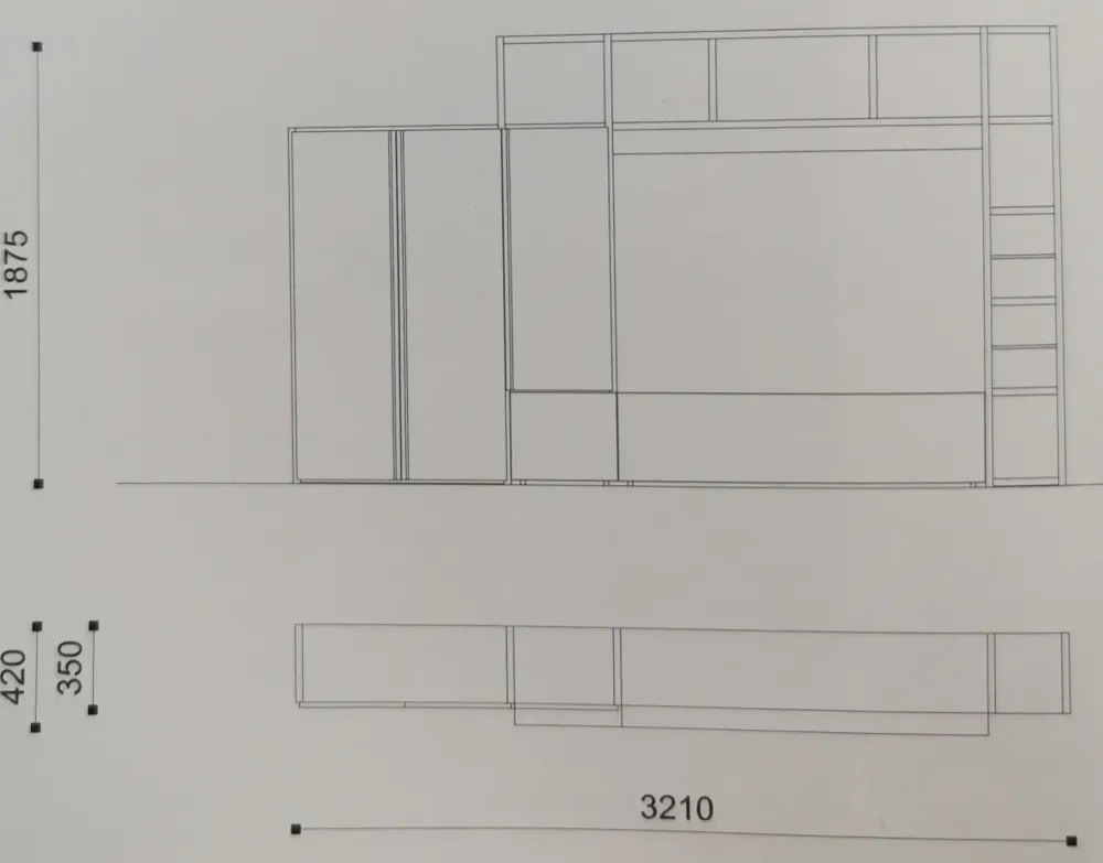 Clearance Composizione per il living modello day 123 di in Offerta Outlet Soggiorni Completi