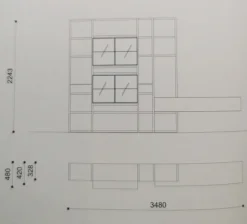 Composizione per il living modello day 131 di a prezzo Outlet^Orme New