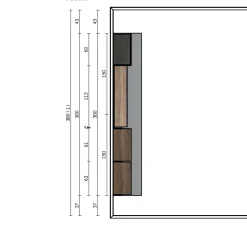 Imab Composizione per il soggiorno modello Sm001 di a prezzo Outlet- Soggiorni Completi