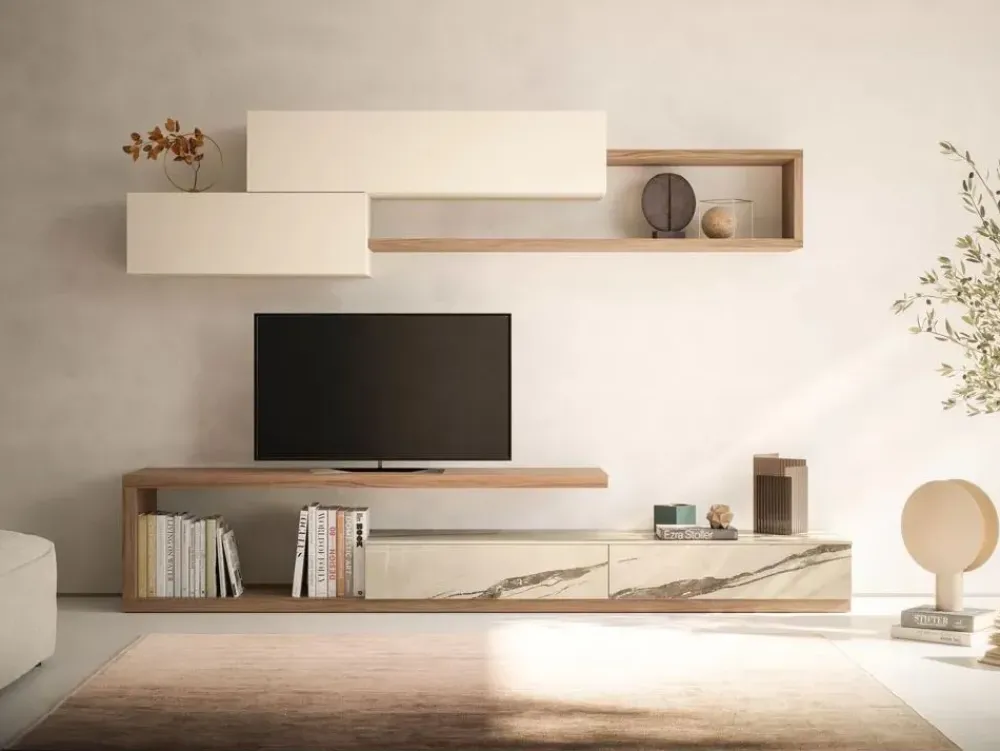 Artigianale Composizione per il soggiorno modello 06 di a prezzo scontato- Soggiorni Completi