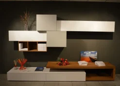 Outlet Composizione soggiorno San Giacomo modello Lampo - Scontato del -30 % Pareti Attrezzate