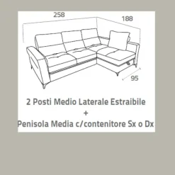 Sale Con penisola Kant a PREZZO OUTLET scontato del 28% Divani