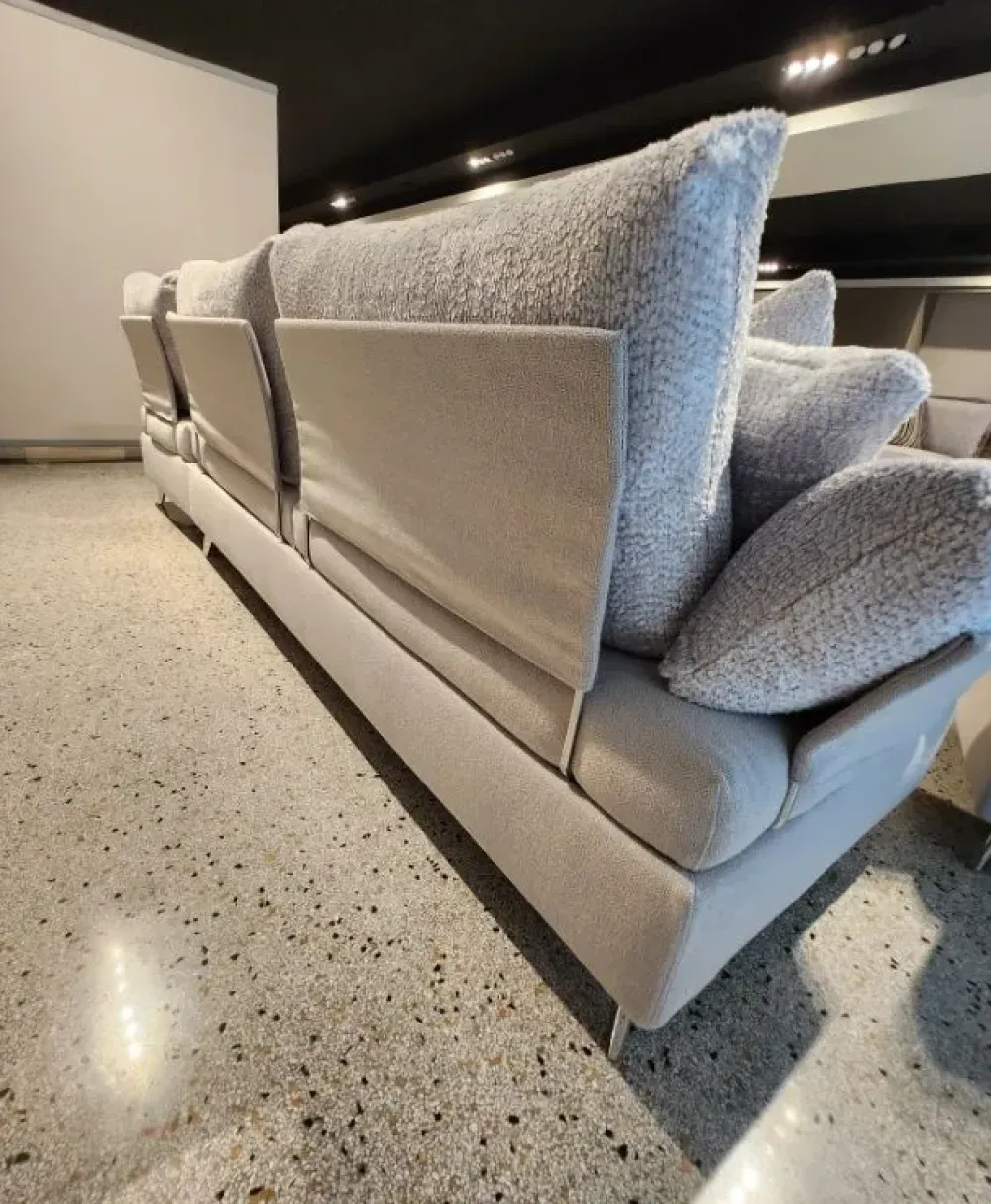 Con penisola Divano pronta consegna in fibralatex PREZZI OUTLET sconto 40%^Md work New