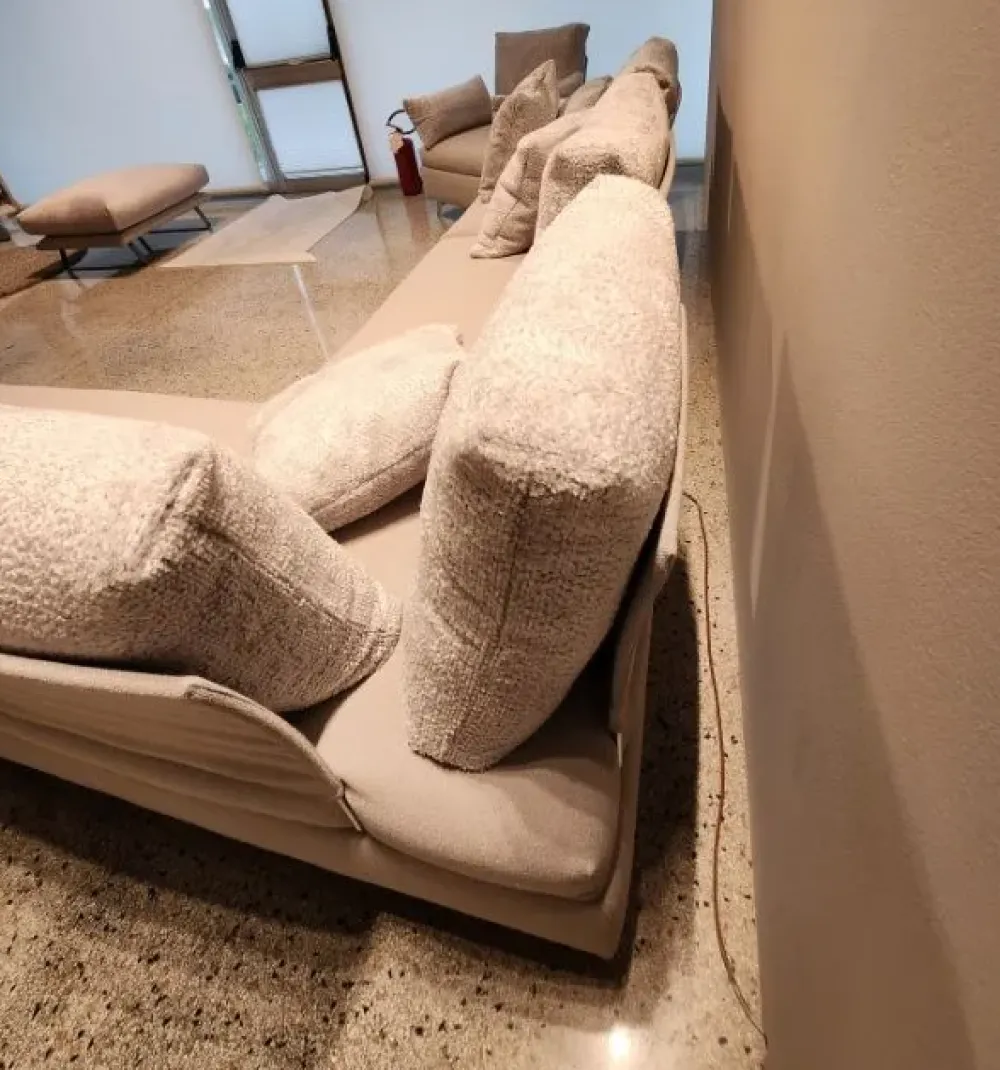 Con penisola Divano pronta consegna in fibralatex PREZZI OUTLET sconto 40%^Md work New