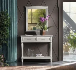 Consolle modello Consolle con specchiera laccata in promo-sconto del 50% in Offerta Outlet^Artigianale New