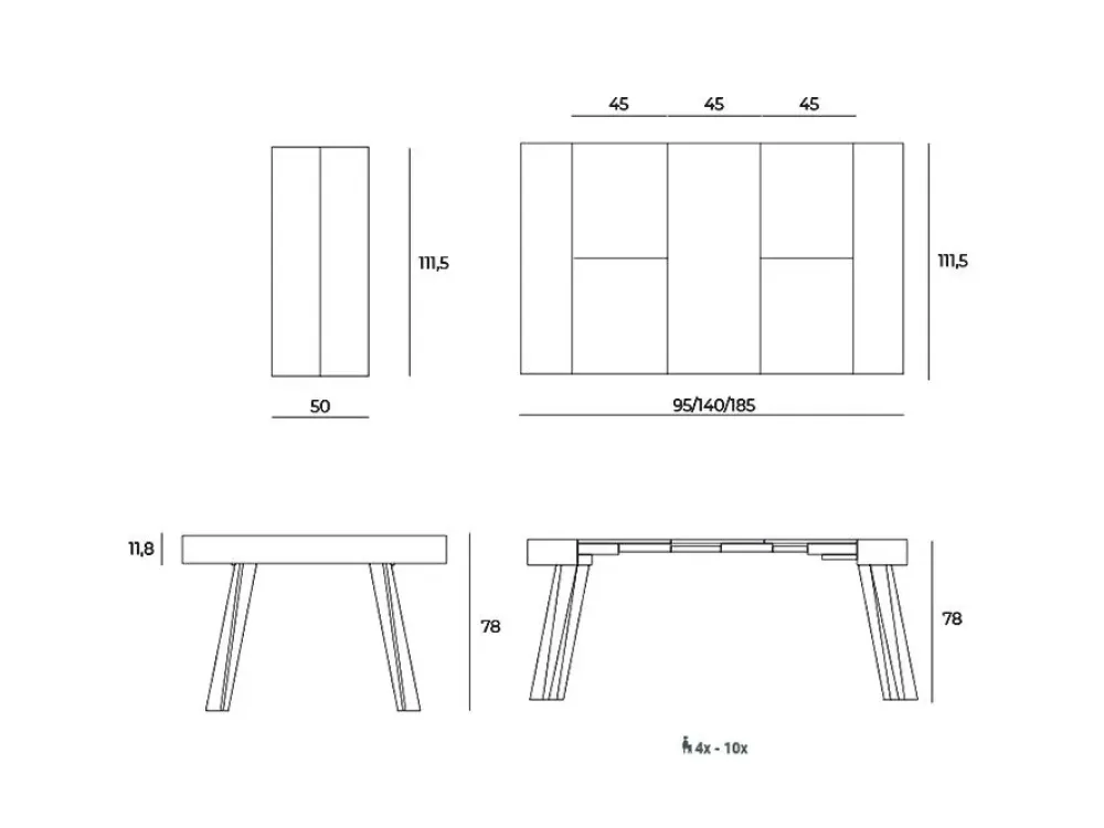 Consolle modello Panakè in Offerta Outlet^Easyline Outlet