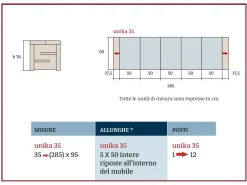 Artigianmobili Consolle modello Unika35 a marchio SCONTATA- Consolle