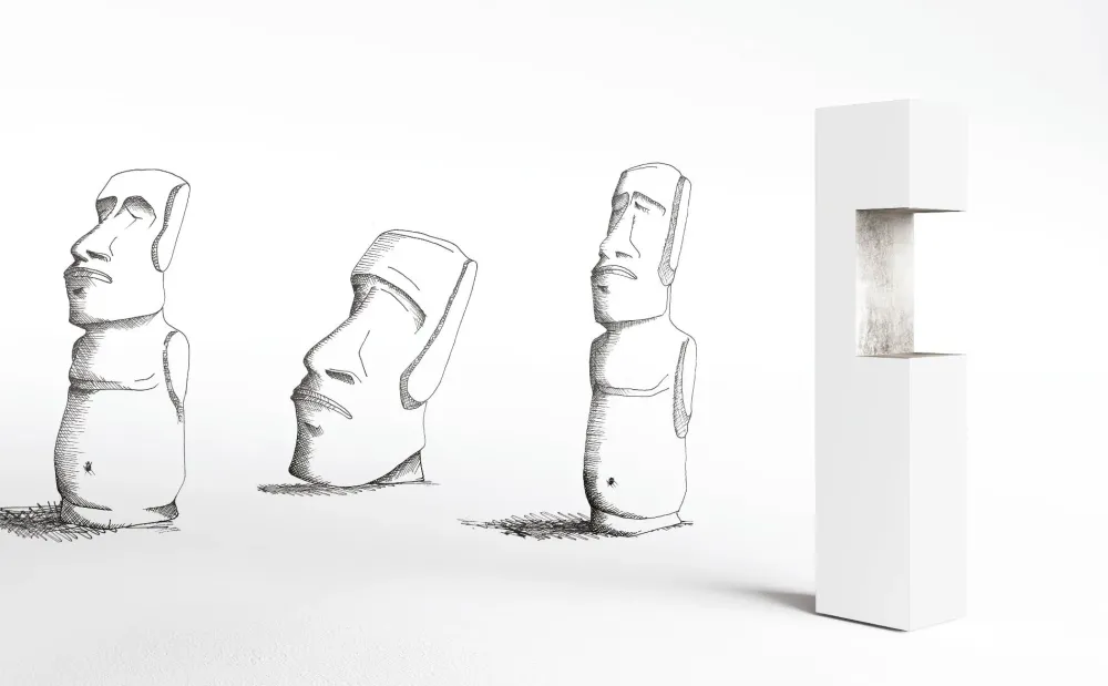 Consolle Rebus in stile design in Offerta Outlet^Minotti Italia Hot