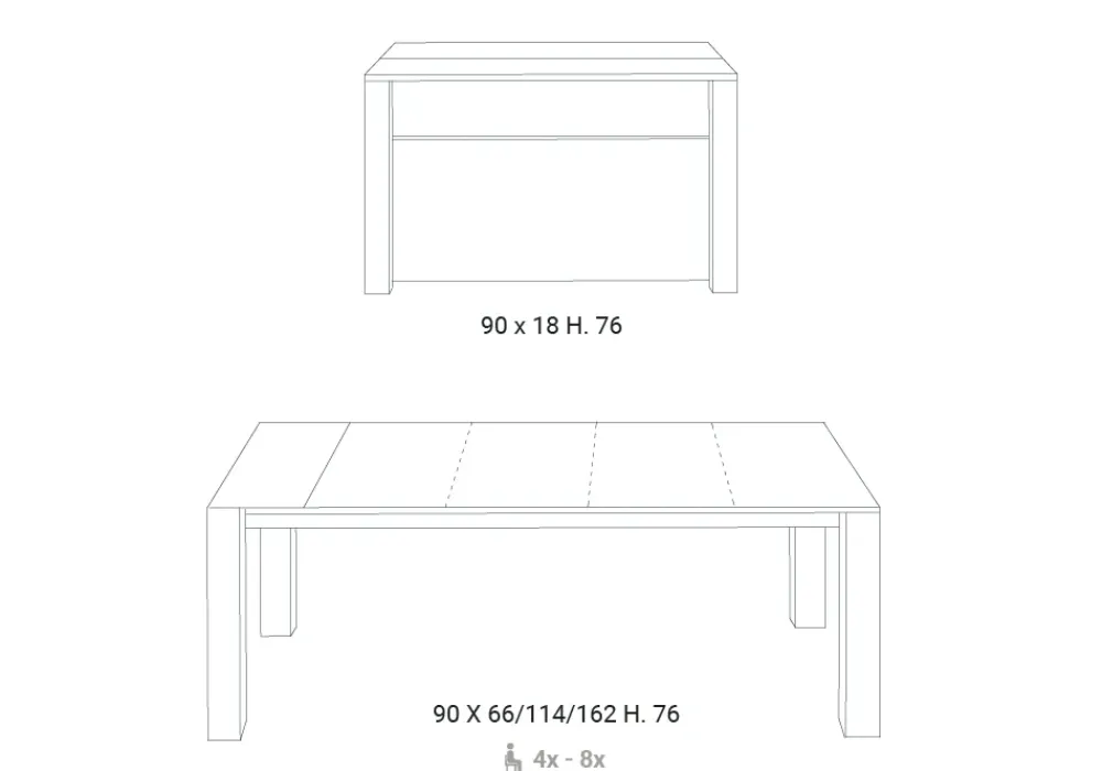 Easyline Consolle Slimmy in stile design scontata- Consolle