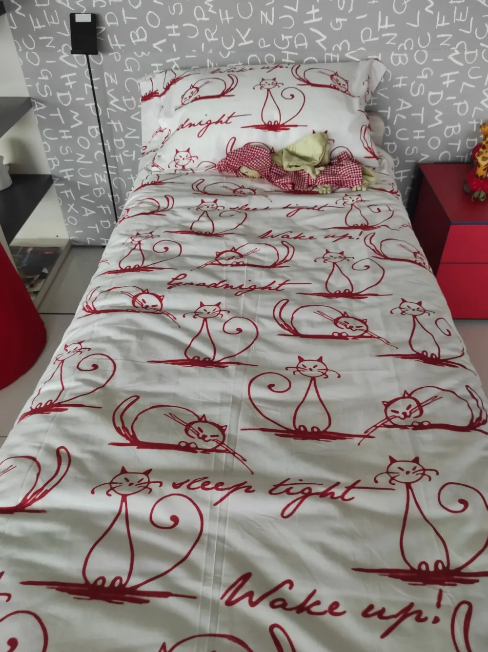 Copripiumini modello Copripiumino cat dell'azienda con forte sconto^Flou Clearance