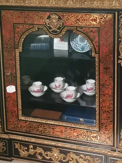 Artigianale Cristalliera d'antiquariato in stile luigi xvi a prezzo scontato- Antiquariato