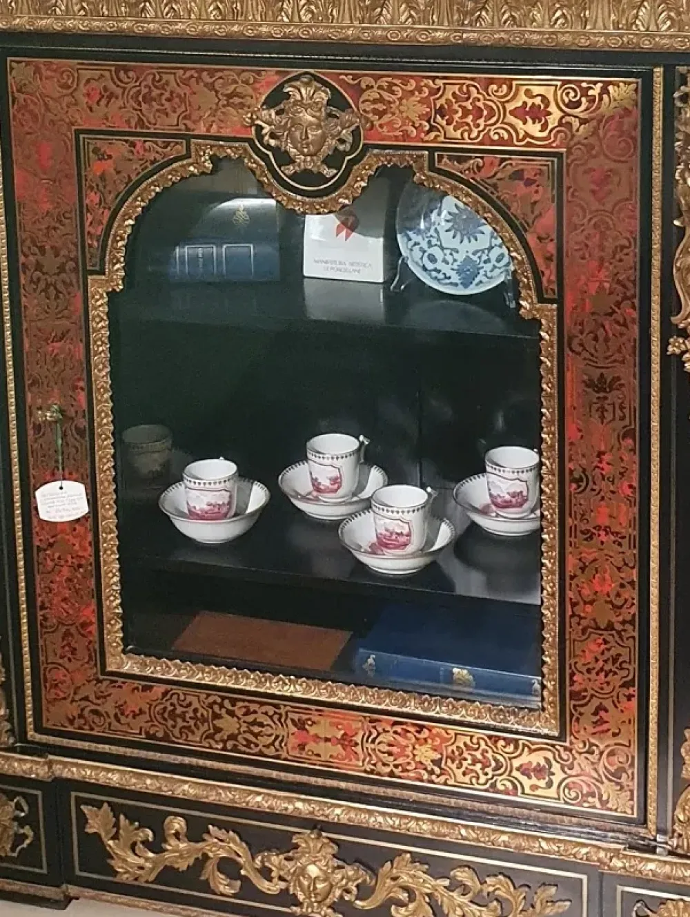 Artigianale Cristalliera d'antiquariato in stile luigi xvi a prezzo scontato- Antiquariato