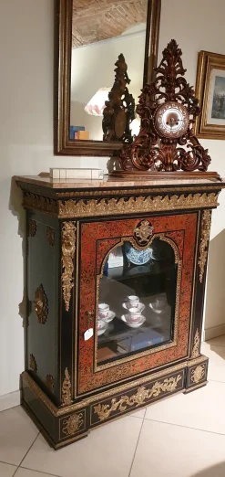 Artigianale Cristalliera d'antiquariato in stile luigi xvi a prezzo scontato- Antiquariato