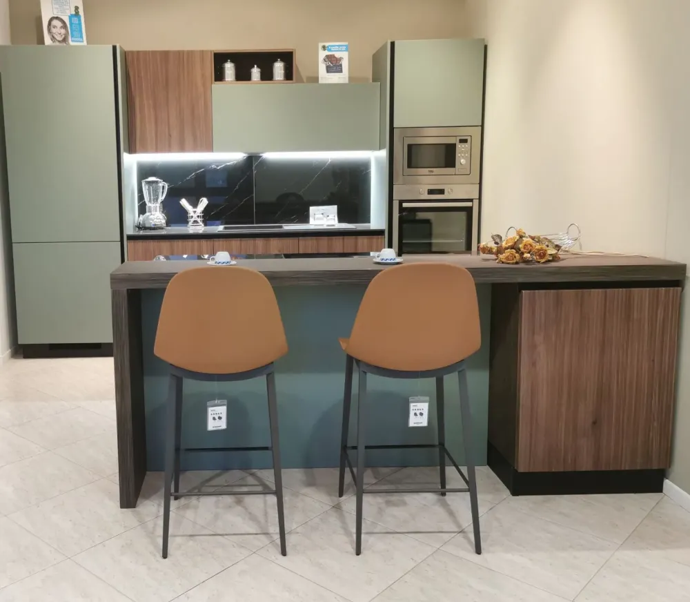 Discount Cucina a PREZZI OUTLET in polimerico opaco -40% Cucine Ad Isola|Cucine Moderne