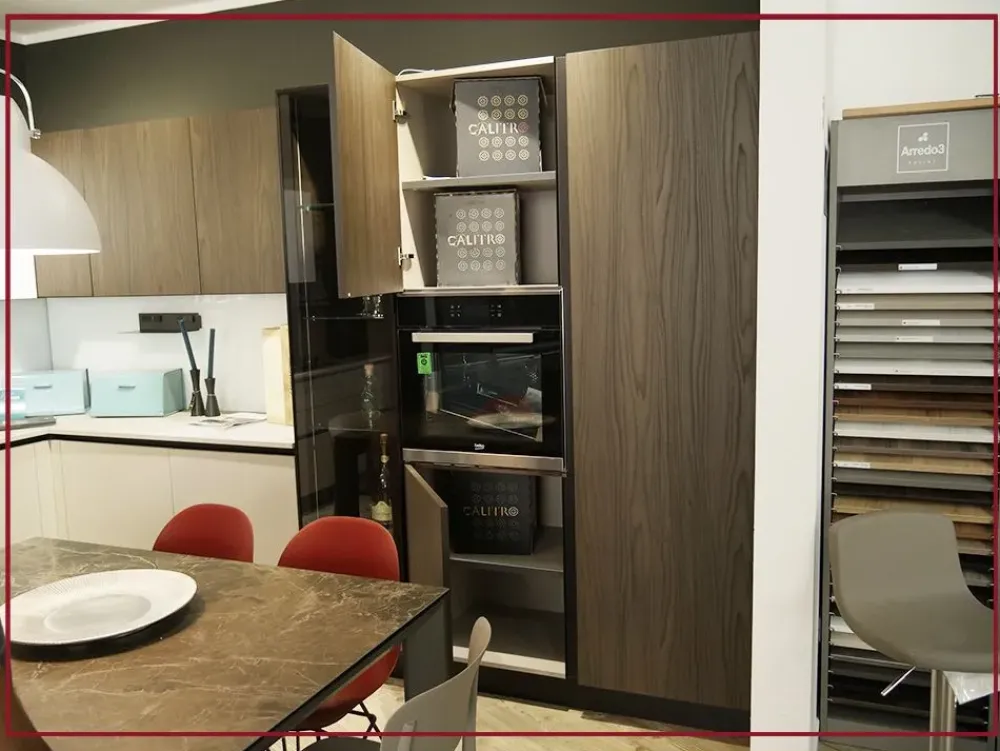 Cucina a PREZZI OUTLET in legno -51%^Arredo3 New