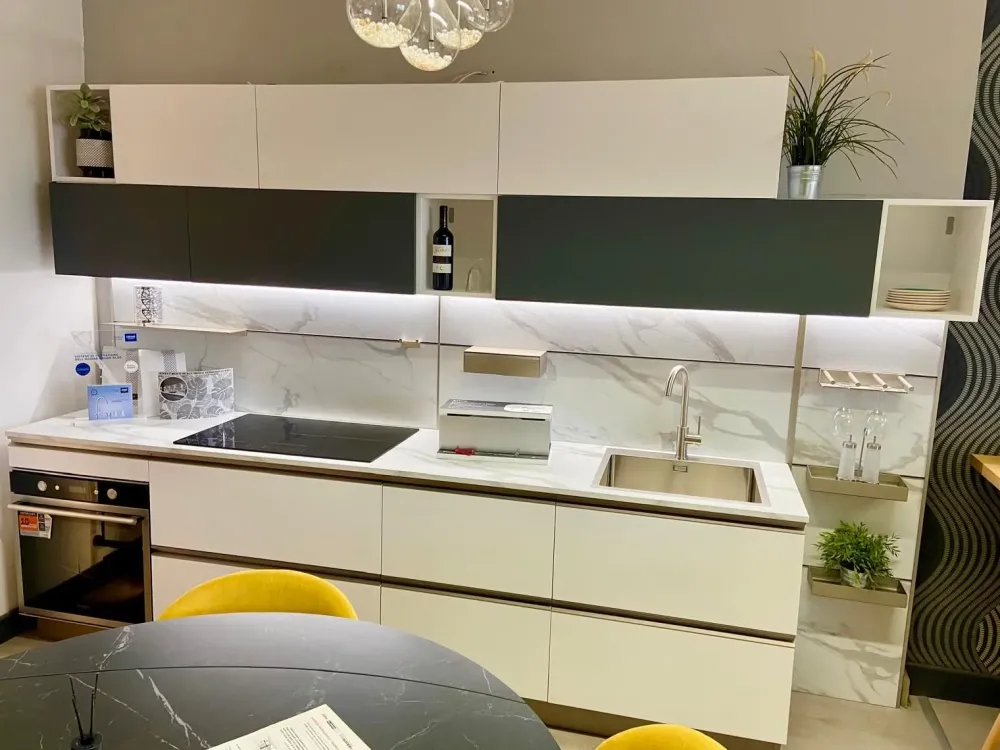 Creo Cucina a PREZZI OUTLET in laminato opaco -31%- Cucine Lineari|Cucine Moderne