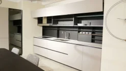 Poliform Cucina a PREZZI OUTLET in laminato opaco -45%- Cucine Lineari|Cucine Design