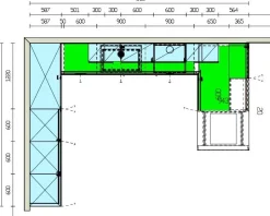 New Cucina a PREZZI OUTLET in laminato materico -51% Cucine Con Penisola|Cucine Moderne