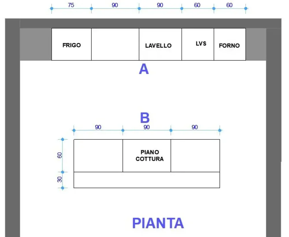 Cucina a PREZZI OUTLET in laminato opaco -58%^Arredo3 Clearance