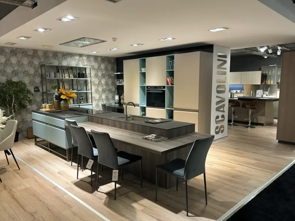 Cucina a PREZZI OUTLET in laccata opaco -42%^Scavolini Sale