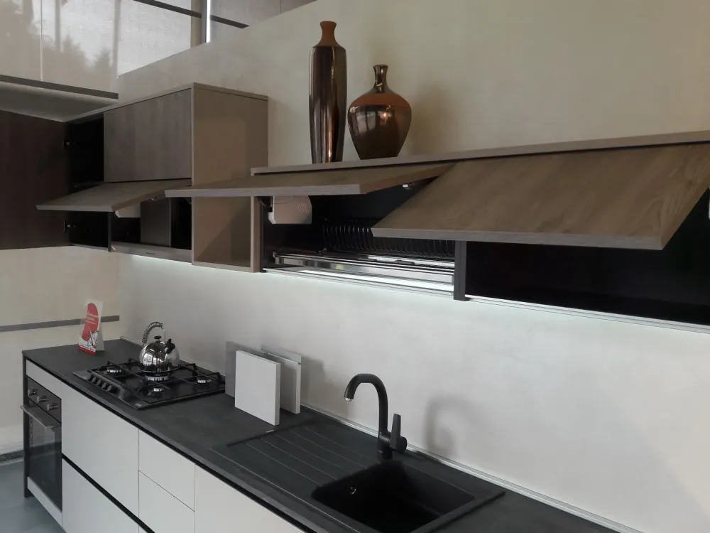 Sale Cucina a PREZZI OUTLET in laminato materico -52% Cucine Lineari|Cucine Moderne