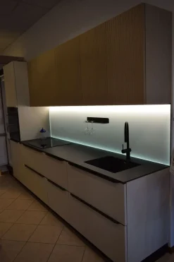 Discount Cucina a PREZZI OUTLET in laccata opaco -50% Cucine Lineari|Cucine Moderne