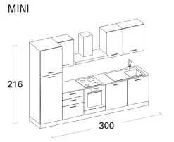 Cucina a PREZZI OUTLET in laminato opaco -20%^Arrex Sale