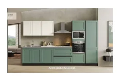 Net Cucine Cucina a PREZZI OUTLET in polimerico -50%- Cucine Lineari|Cucine Moderne