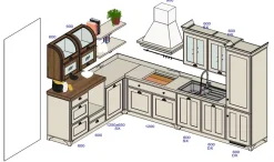 Cucina a prezzo ribassato ad angolo inglese Cucina favilla laccata opaco tortora^Scavolini Best
