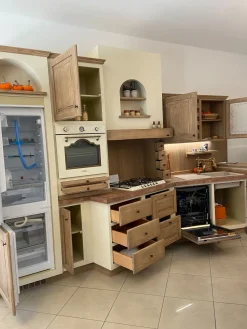 Zappalorto Cucina a prezzo ribassato lineare provenzale Paolina gianduia- Cucine Lineari