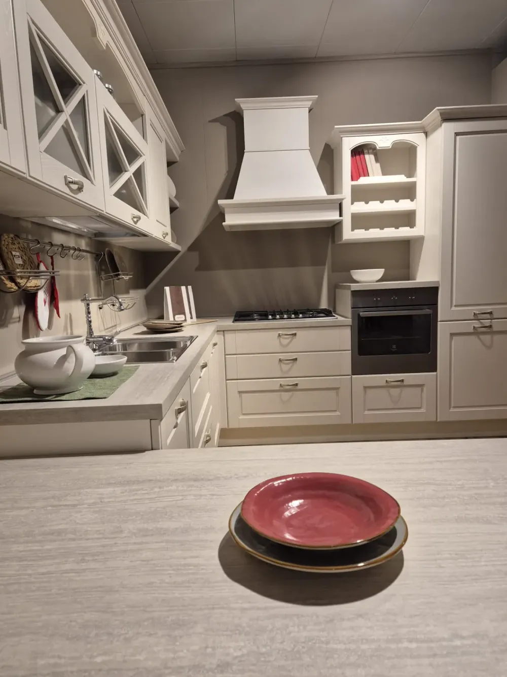 Lube Cucine Cucina a prezzo ribassato ad angolo classica Agnese- Cucine Ad Angolo