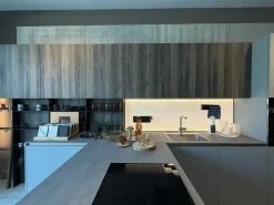Cucina a prezzo ribassato con penisola moderna D23^Doimo Cucine Sale