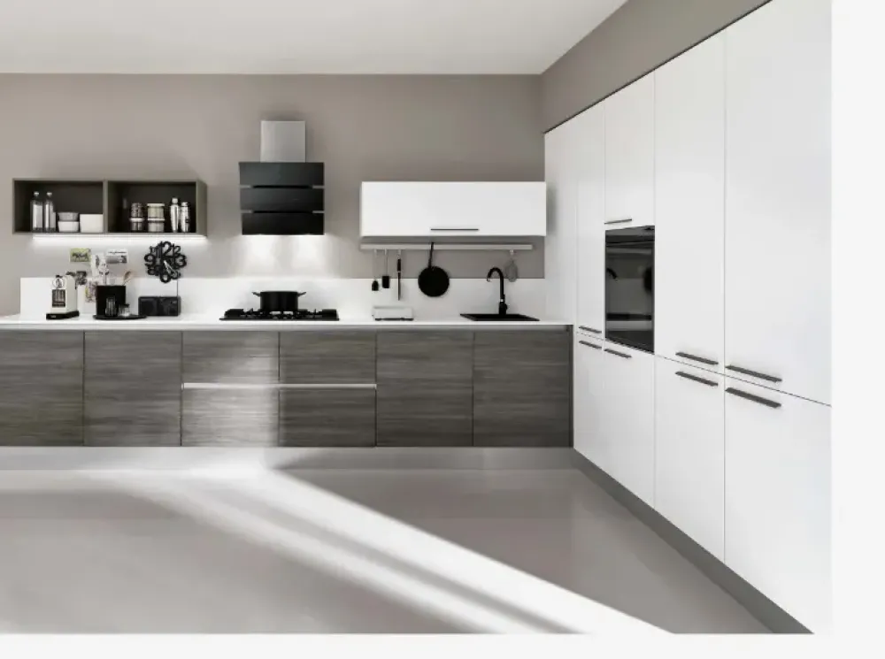 Cucina a prezzo ribassato ad angolo moderna Cucina angolare etno moderna in offerta convenienza^Collezione esclusiva Best