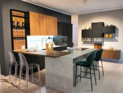 Cucina a prezzo ribassato ad isola moderna Metropolis natural^Stosa Outlet