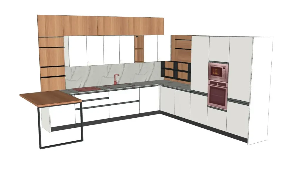 New Cucina a prezzo ribassato ad angolo moderna Hera Cucine Ad Angolo|Cucine Moderne