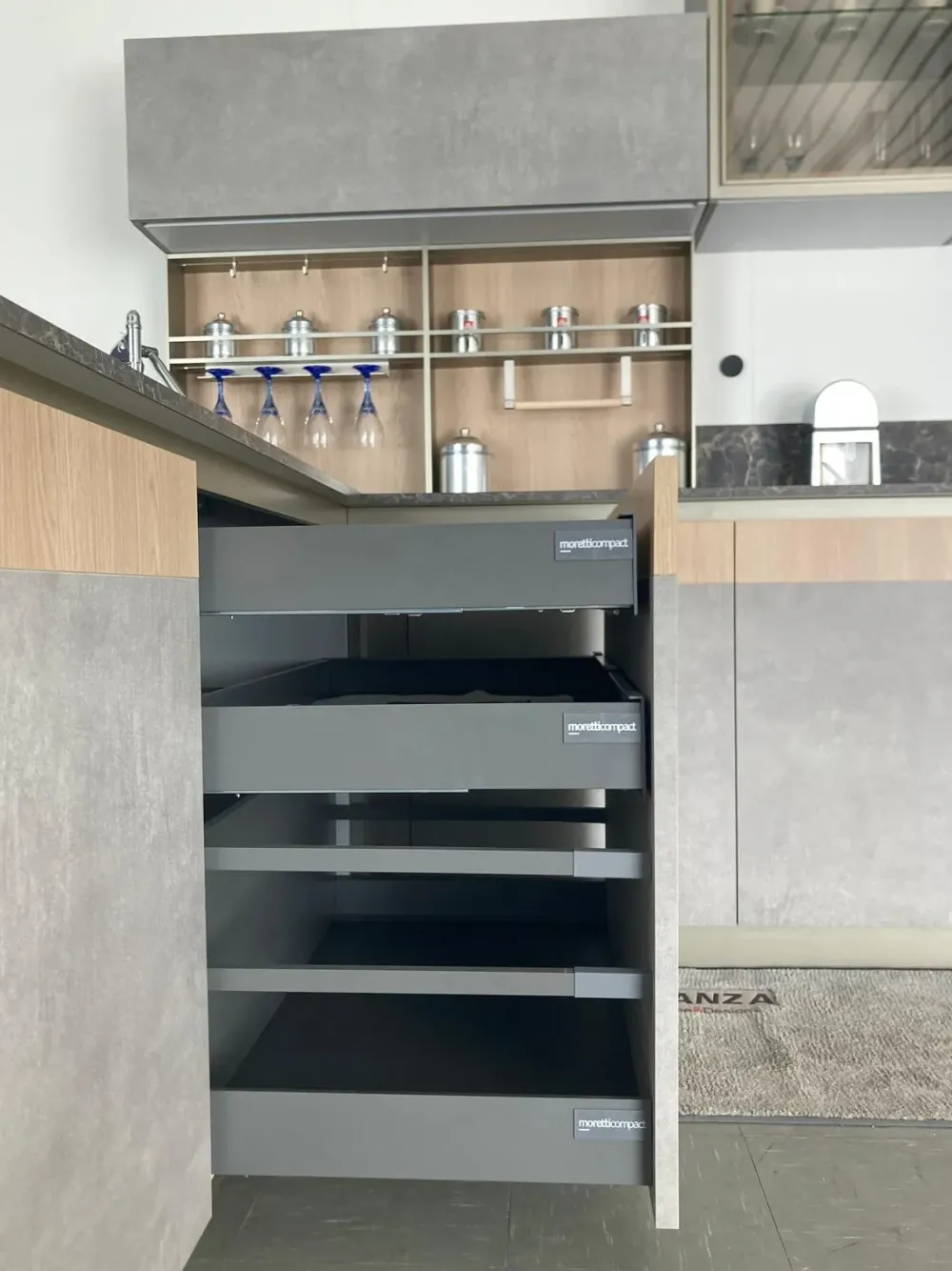 Sale Cucina a prezzo scontato con penisola design Natural Moretti compact Cucine Con Penisola|Cucine Design