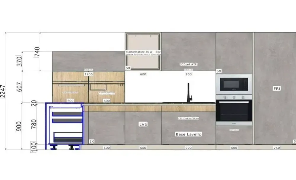 Sale Cucina a prezzo scontato con penisola design Natural Moretti compact Cucine Con Penisola|Cucine Design