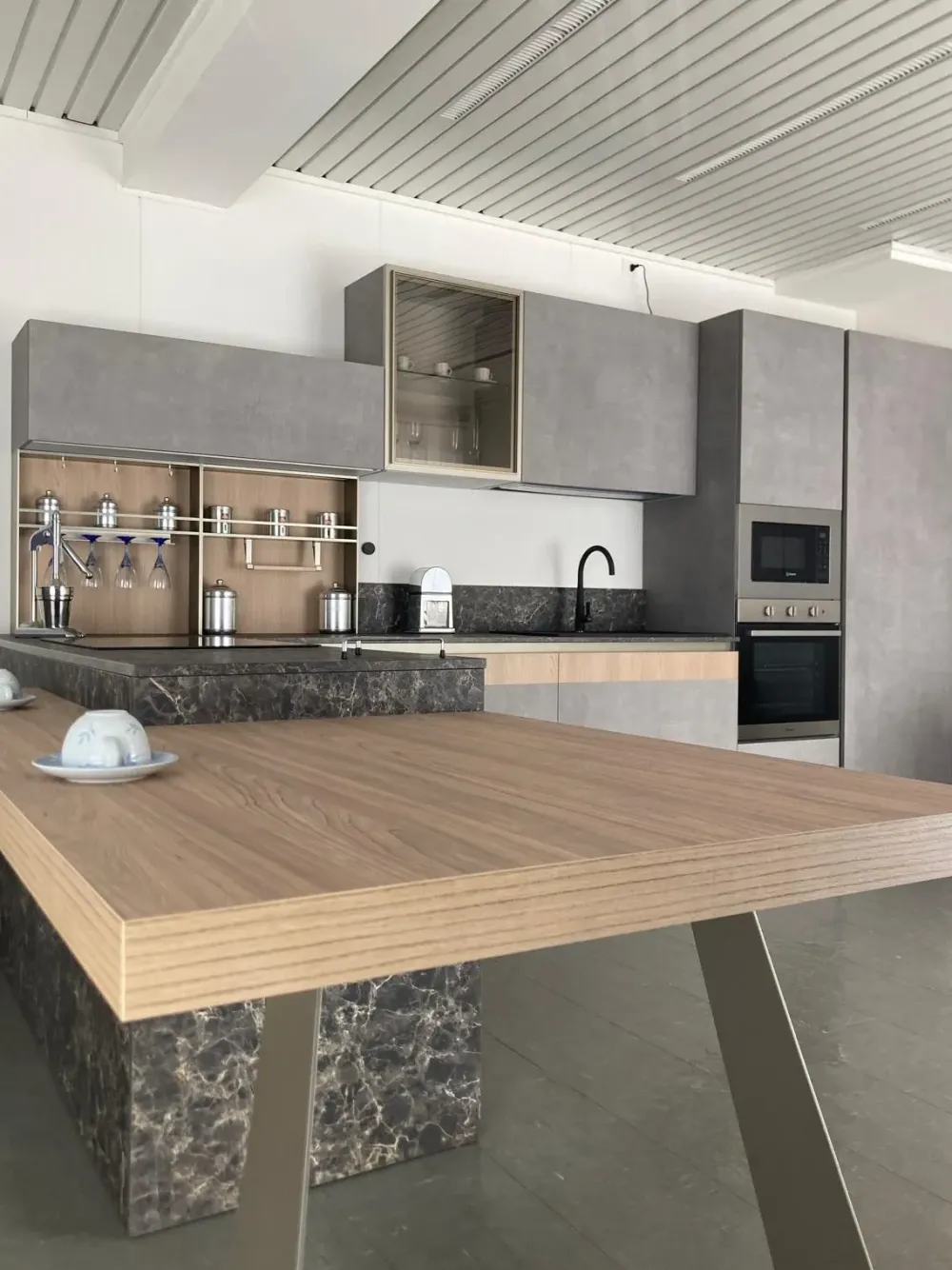 Sale Cucina a prezzo scontato con penisola design Natural Moretti compact Cucine Con Penisola|Cucine Design