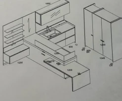 Ernestomeda Cucina a prezzo scontato con penisola design Icon air  - Cucine Con Penisola|Cucine Design