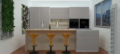 New Cucina a prezzo scontato con isola moderna Mk18 Cucine Ad Isola|Cucine Moderne