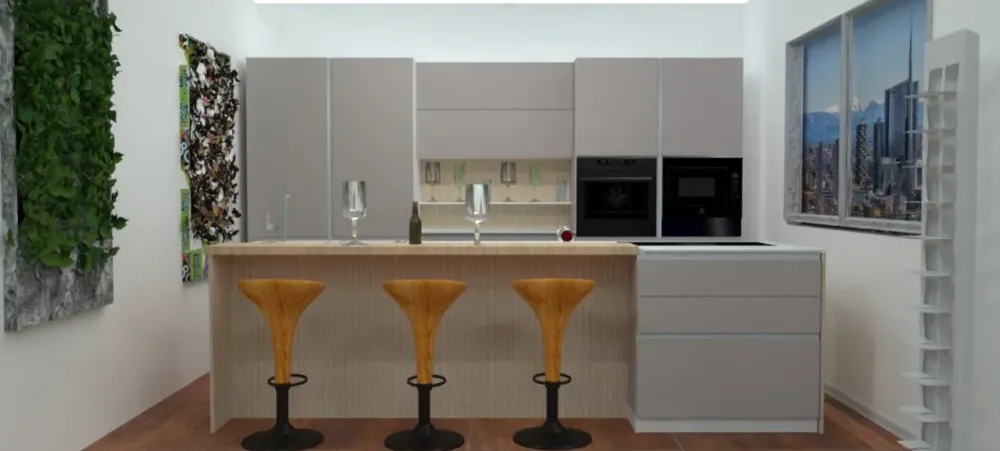 New Cucina a prezzo scontato con isola moderna Mk18 Cucine Ad Isola|Cucine Moderne