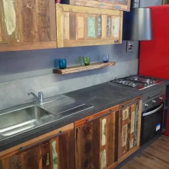 Nuovi Mondi Collection Cucina a prezzo scontato lineare industriale Cucina modello  recicle  industrial  - Cucine Lineari