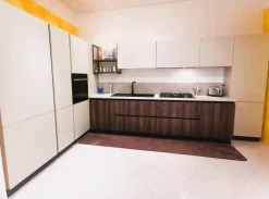 Outlet Cucina a prezzo scontato ad angolo moderna Domino 1 Cucine Ad Angolo|Cucine Moderne