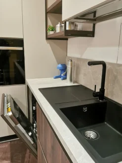 Outlet Cucina a prezzo scontato ad angolo moderna Domino 1 Cucine Ad Angolo|Cucine Moderne